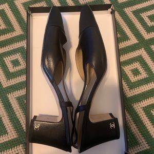 Classic Chanel Lambskin Slingbacks